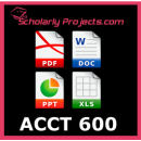 ACCT 600 Financial Management Capstone