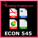 ECON 545 Business Economics ECON 545 Business Economics