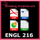 ENGL 216 Technical Writing ENGL 216 Technical Writing