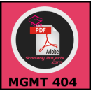 MGMT 404 Project Management