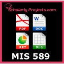 MIS 589 Networking Concepts and Applications
