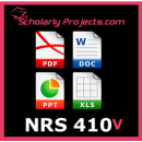 NRS 410V Pathophysiology and Nursing Management of Clients Health