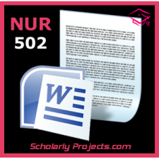 NUR 502 Week 8 Assignment | Benchmark - Applying Theory to a Practice Problem | Part 3
